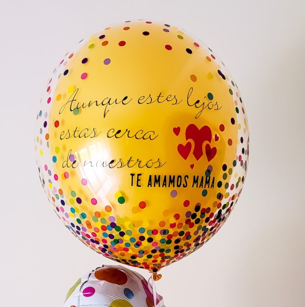 Custom Confetti Bubbles - Veroballoon.com Decorations Miami