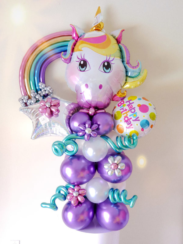 Rainbow Unicorn -Veroballoon.com Decorations Miami