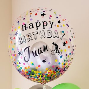 Custom Confetti Bubbles - Veroballoon.com Decorations Miami